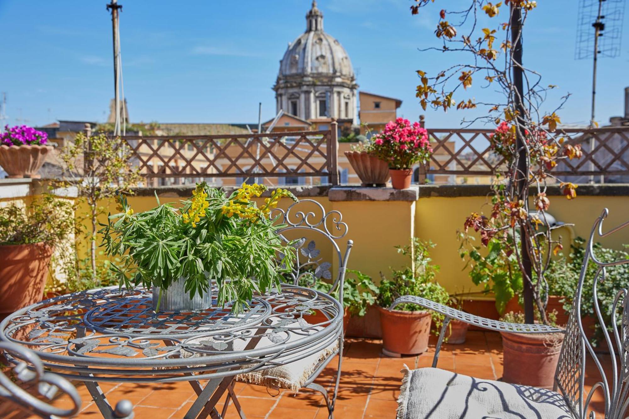 Trasteverehome - Attic Terrace Center Of Rome Baroque Exterior photo