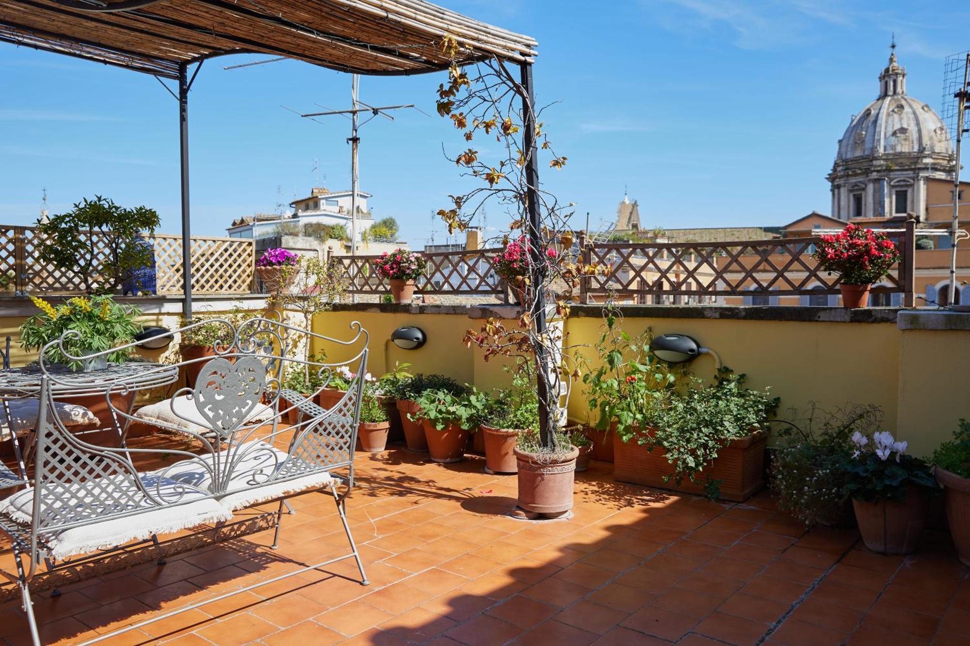 Trasteverehome - Attic Terrace Center Of Rome Baroque Exterior photo